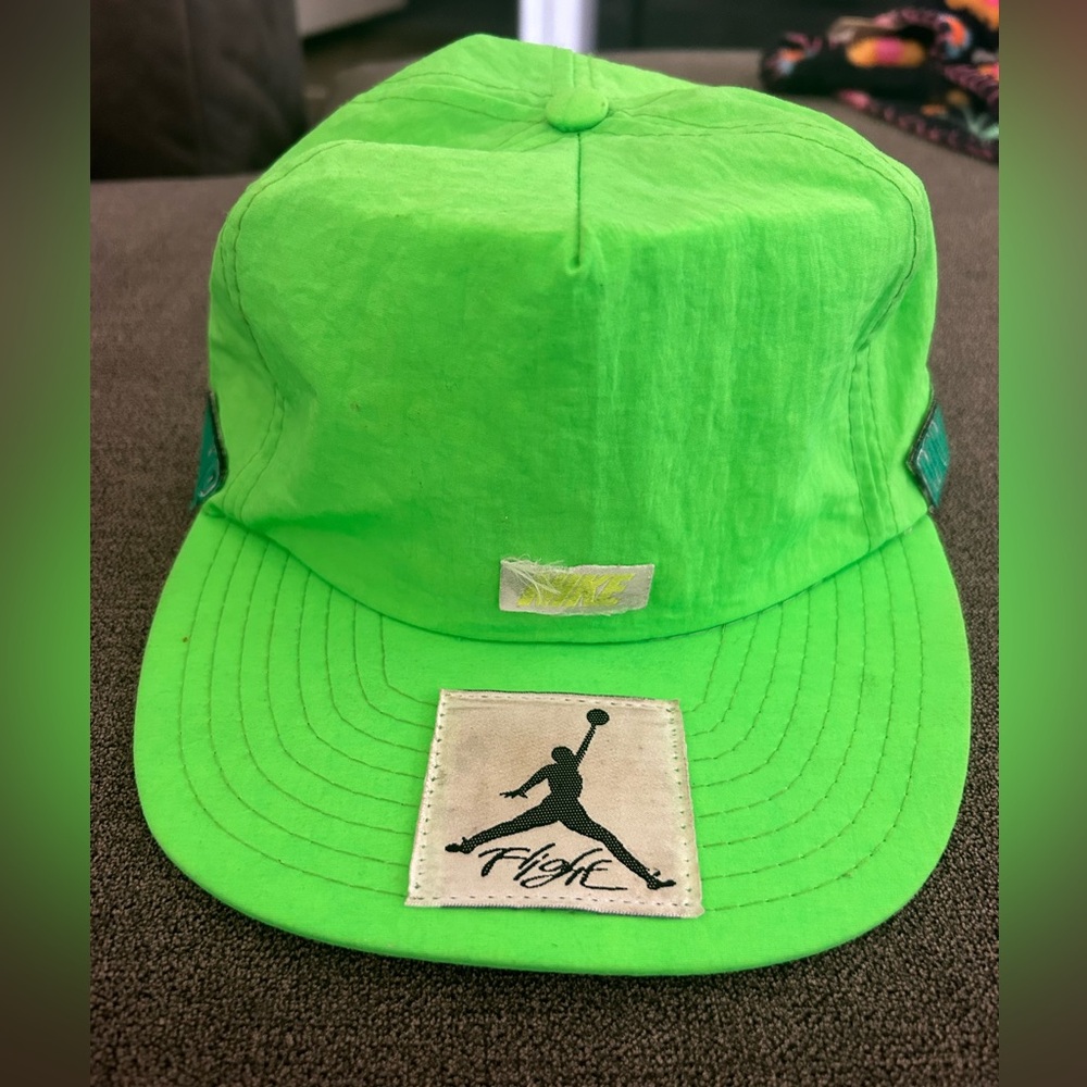 Neon green Jordan hat